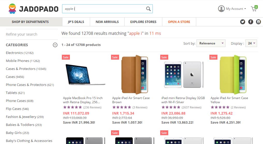 ecommerce_dynamic search